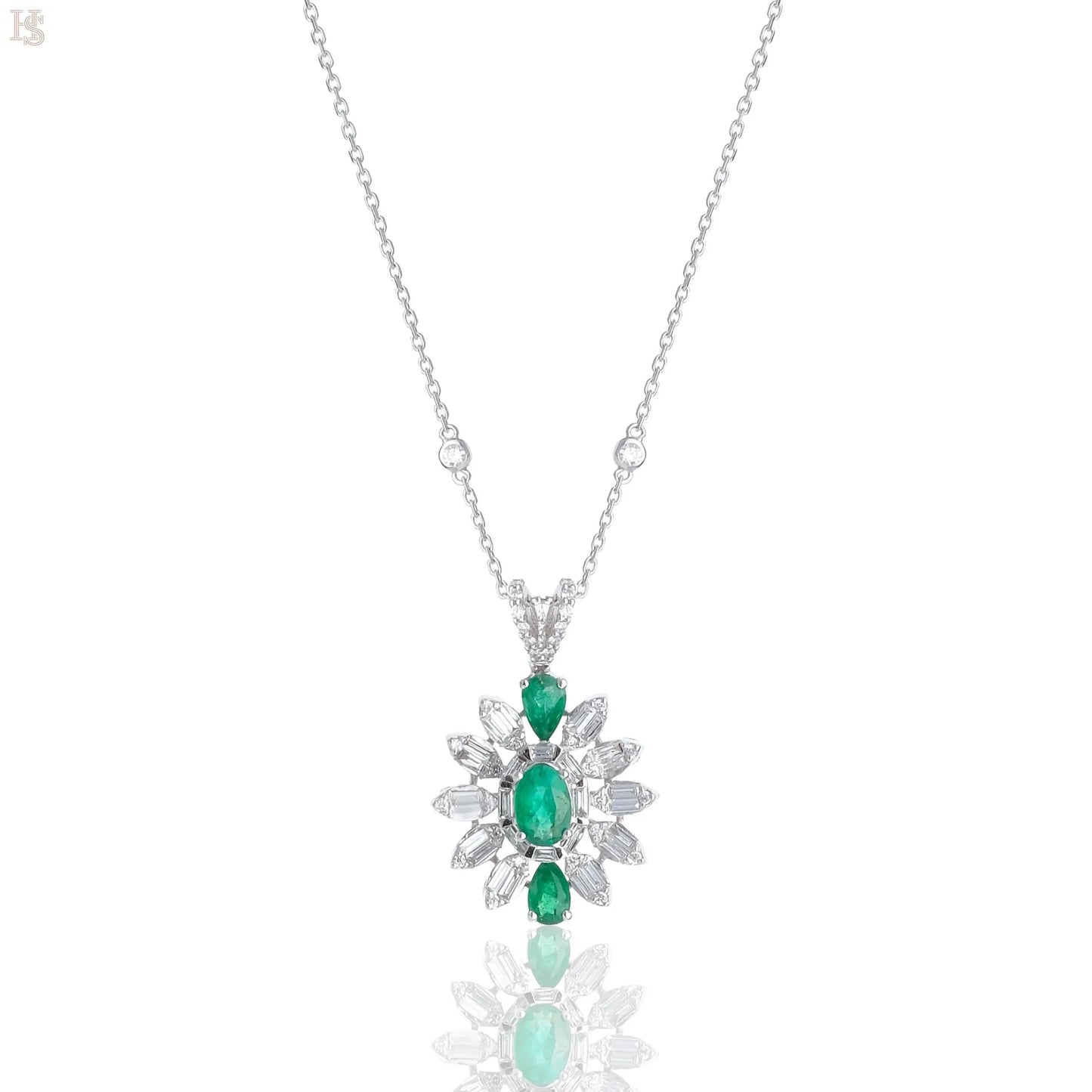 Emerald Illume Zümrüt Pırlanta Kolye HS Mücevherat