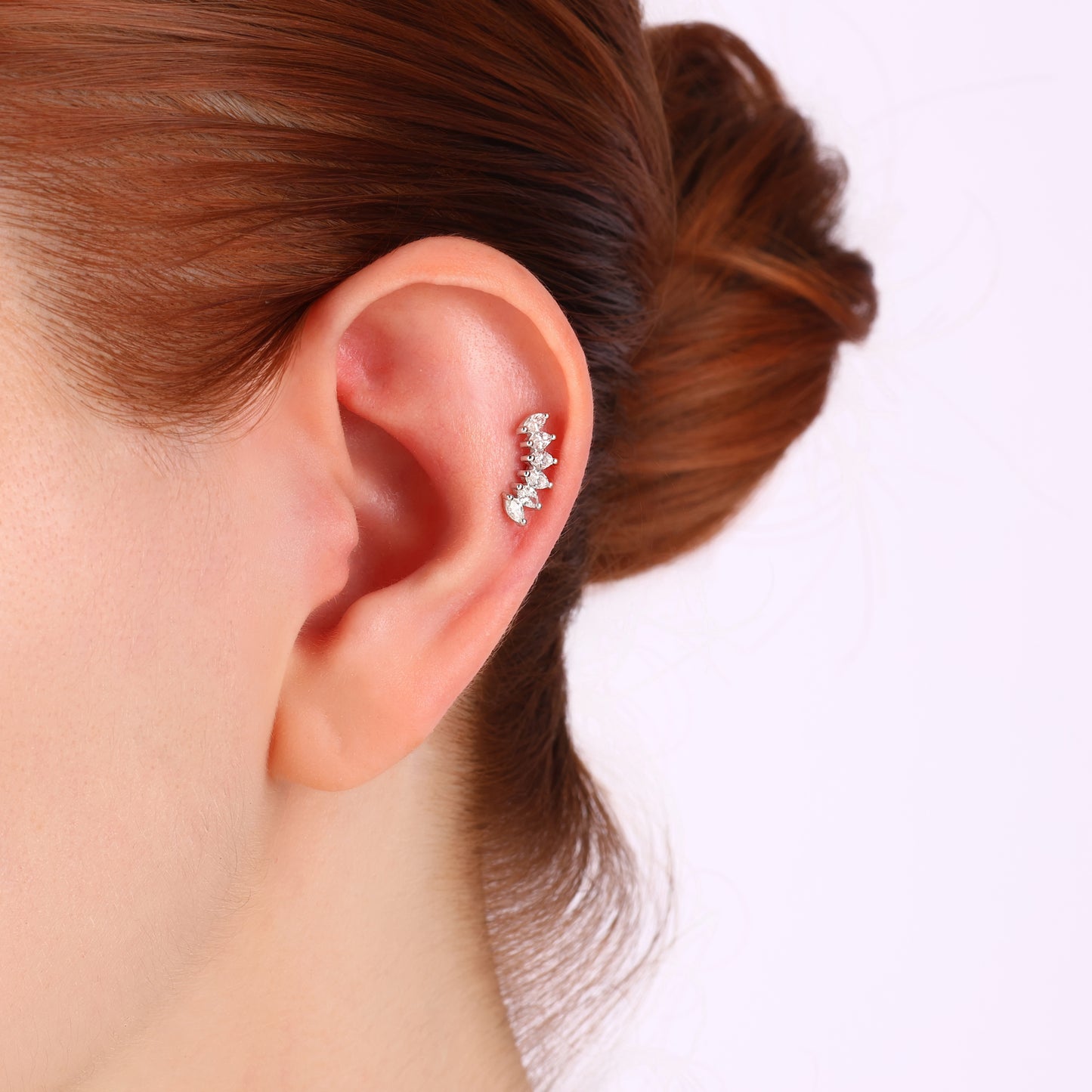 Sıralı Markiz Pırlanta Piercing