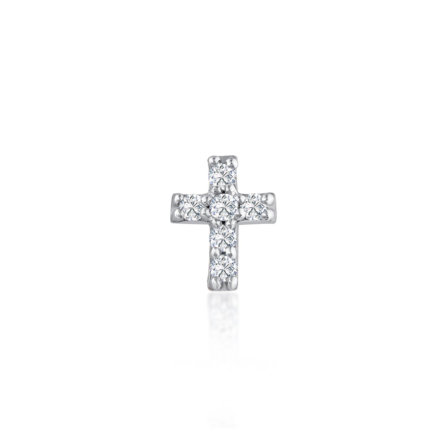 Cross Pırlanta Piercing