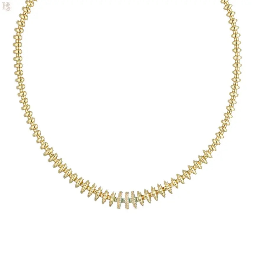 Cetaş 14 Ayar Eterna Sıra Halkalı Süzme Kolye HS Mücevherat