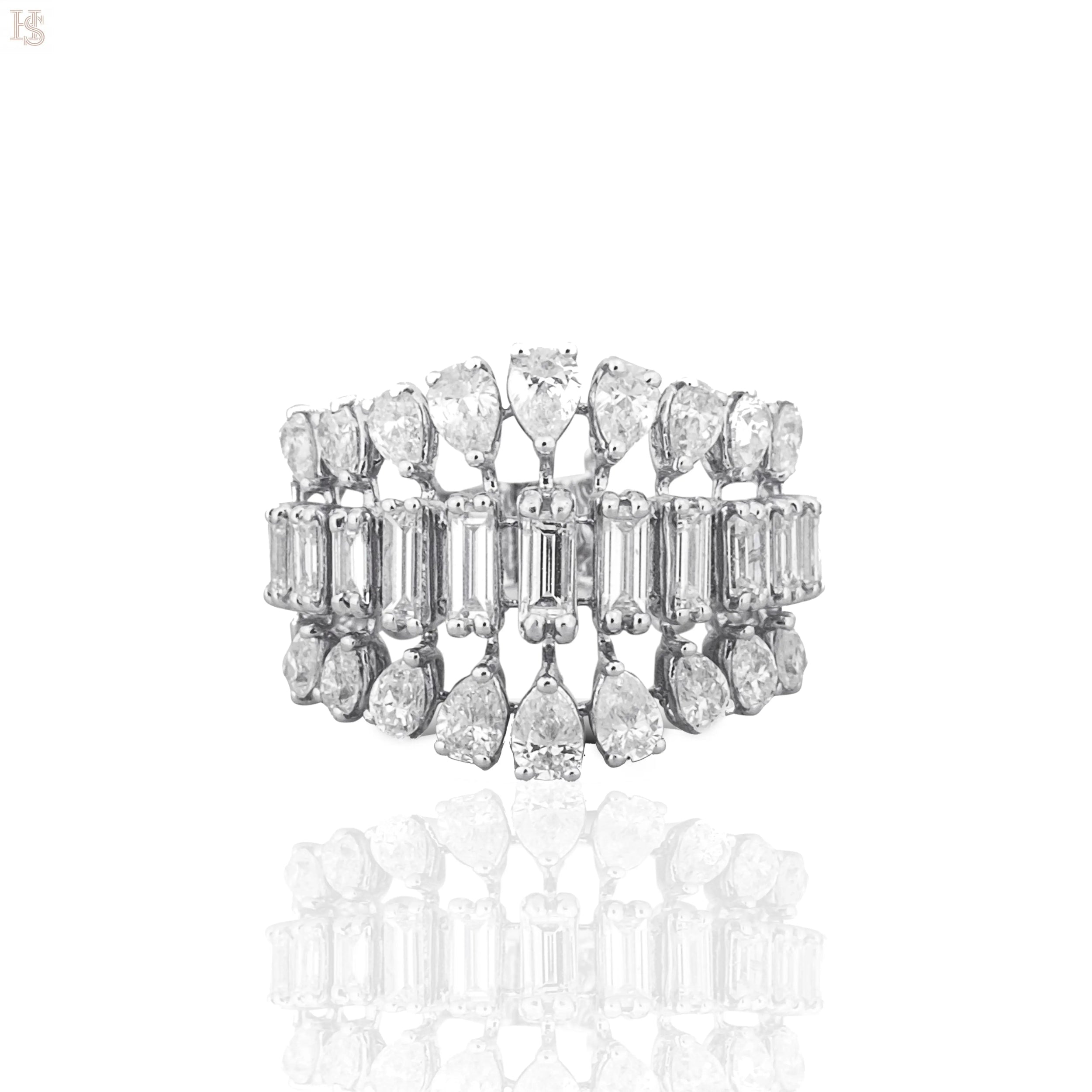 Damla Baget Kesim Pırlanta Yüzük HS Mücevherat