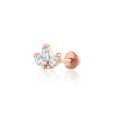 Lotus Markiz Pırlanta Piercing