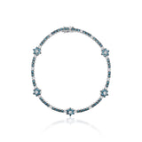 Flowers Mavi Pırlanta Bileklik