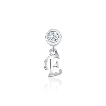 Tektaş Sallantılı Harf Pırlanta Piercing