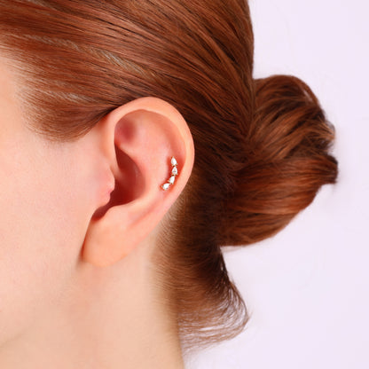Fourdrop Damla Pırlanta Piercing