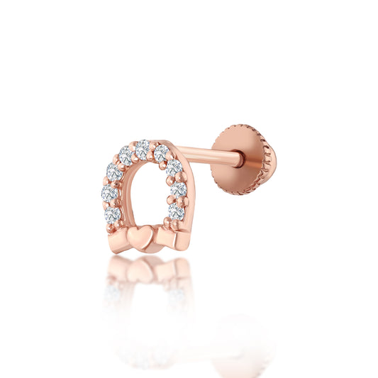 Lucky Heart Pırlanta Piercing