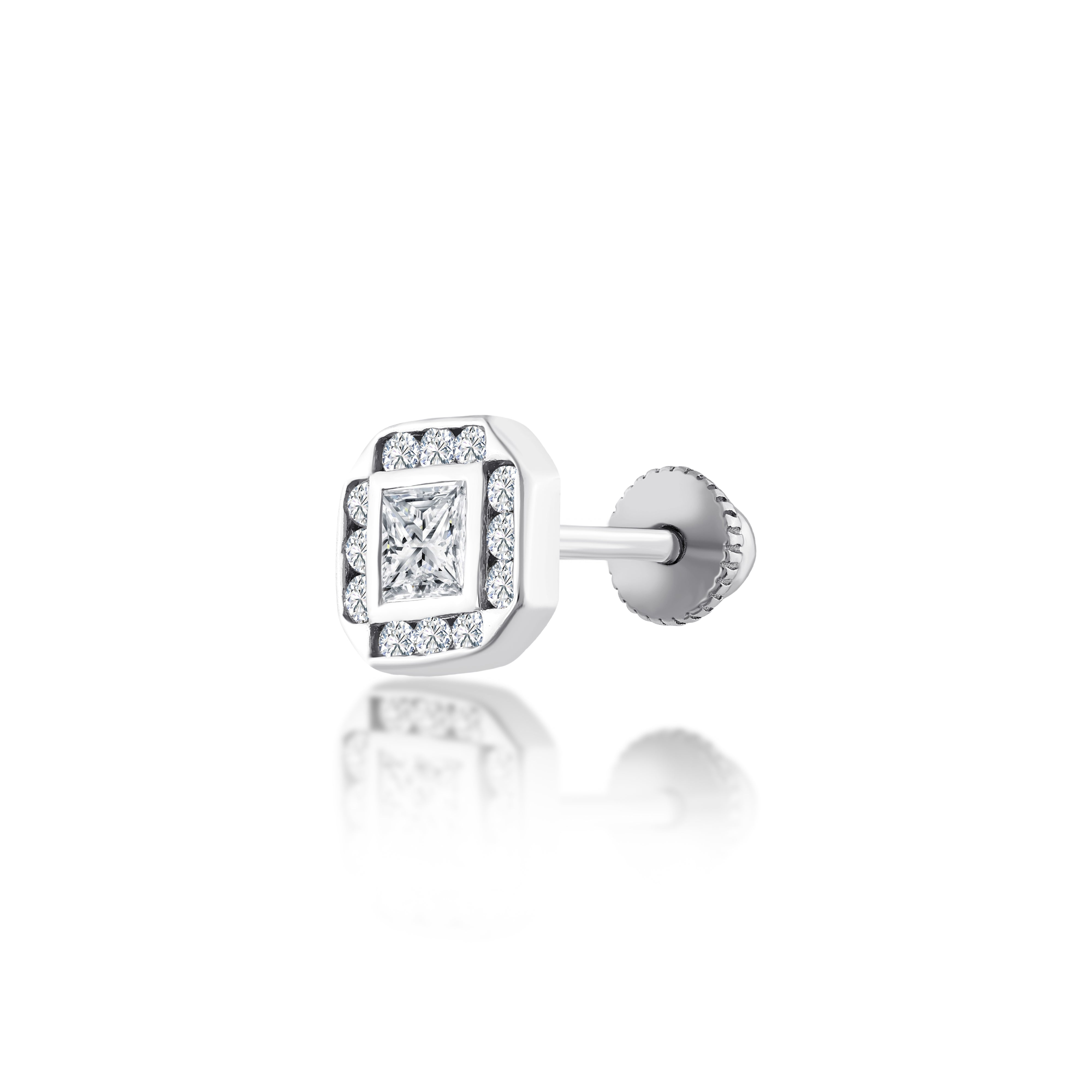 Prenses Kesim Pırlanta Piercing