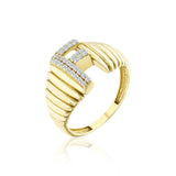 Insignia Harf Altın Yüzük