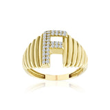 Insignia Harf Altın Yüzük