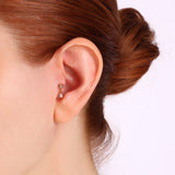 Damla Sallantılı Yıldız Pırlanta Piercing