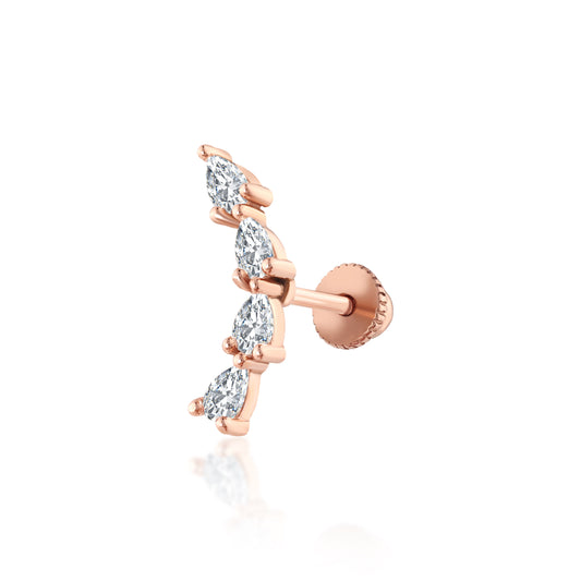 Fourdrop Damla Pırlanta Piercing