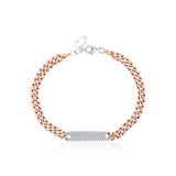 Chain Plate Pırlanta Bileklik