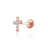 Cross Pırlanta Piercing