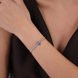 Tanzanite Heart Pırlanta Bileklik