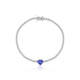 Tanzanite Heart Pırlanta Bileklik