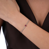 Ruby Heart Pırlanta Bileklik