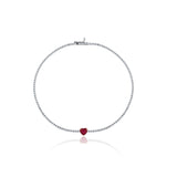 Ruby Heart Pırlanta Bileklik