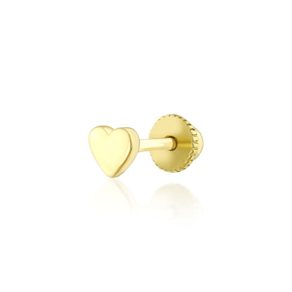 Kalp Altın Piercing