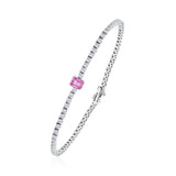 Pink Sapphire Pırlanta Bileklik