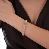 Spiralle Pırlanta Bilezik