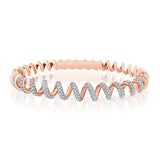 Spiralle Pırlanta Bilezik