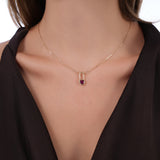 Ruby Heart Altın Kolye