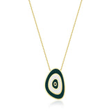 Evileye Mineli Altın Kolye