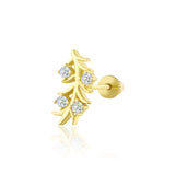 Petal Leaf Altın Piercing