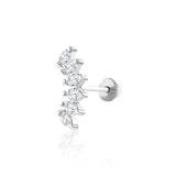 Sıralı Markiz Pırlanta Piercing