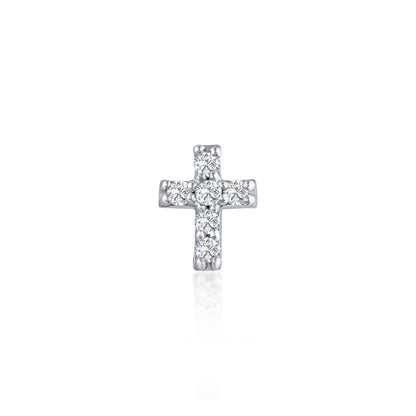 Cross Pırlanta Piercing