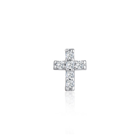 Cross Pırlanta Piercing