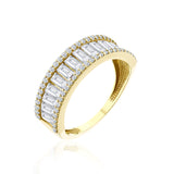 Yarımtur Baget Altın Yüzük