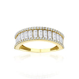 Yarımtur Baget Altın Yüzük