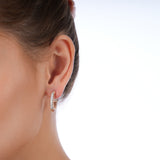 Roselia Hoop Pırlanta Küpe