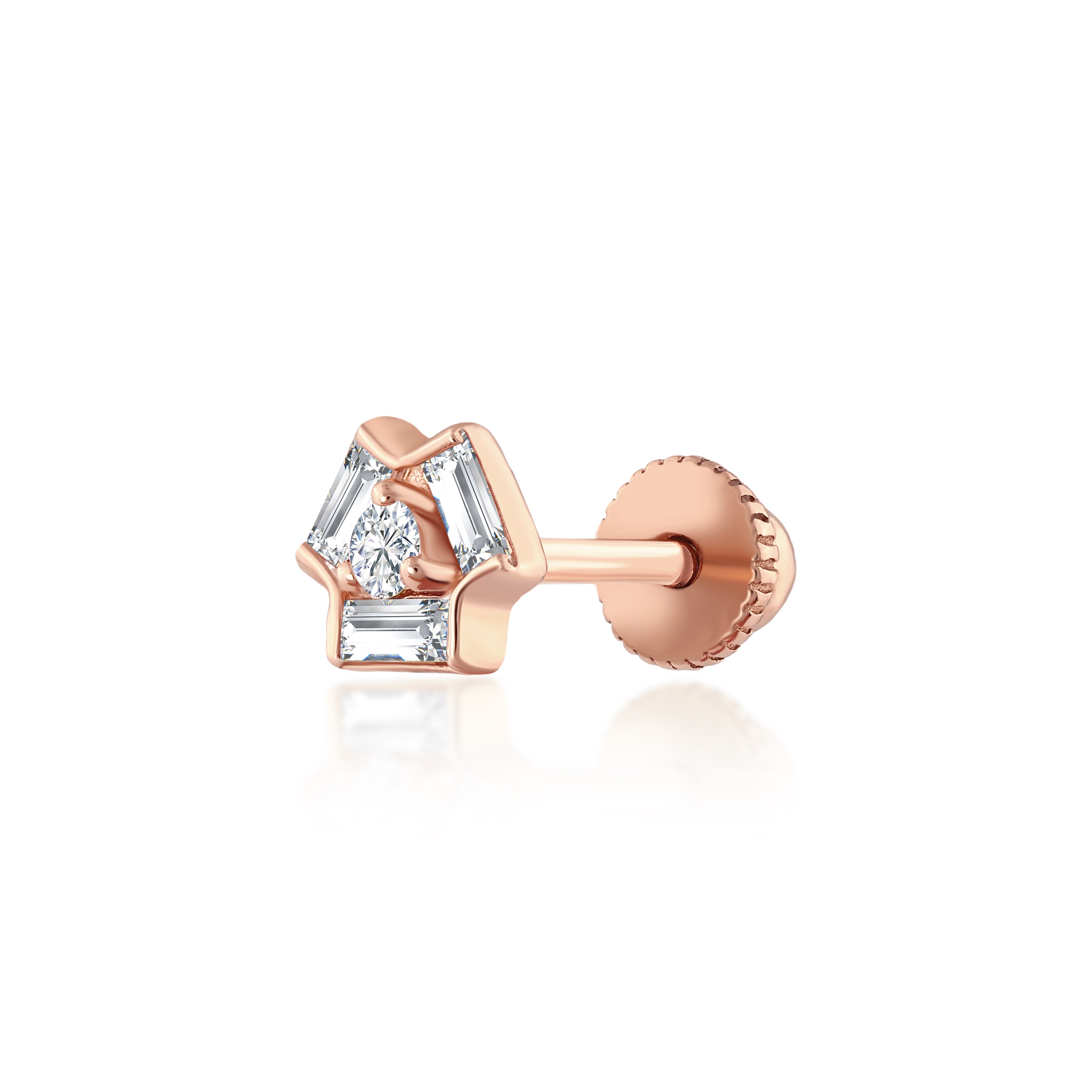 Baguette Cycle Pırlanta Piercing
