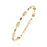 Ruby Octave Altın Bileklik