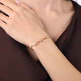 Ruby Octave Altın Bileklik