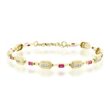 Ruby Octave Altın Bileklik