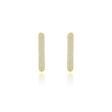 Pavé Link Altın Küpe