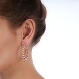 Spiralle Pırlanta Küpe