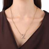 White Dreams Altın Harf Kolye