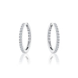 Classic Hoop Pırlanta Halka Küpe