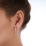 Classic Hoop Pırlanta Halka Küpe